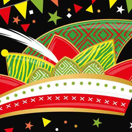 Artige Wenskaart Carnaval Panorama Prinsensteek