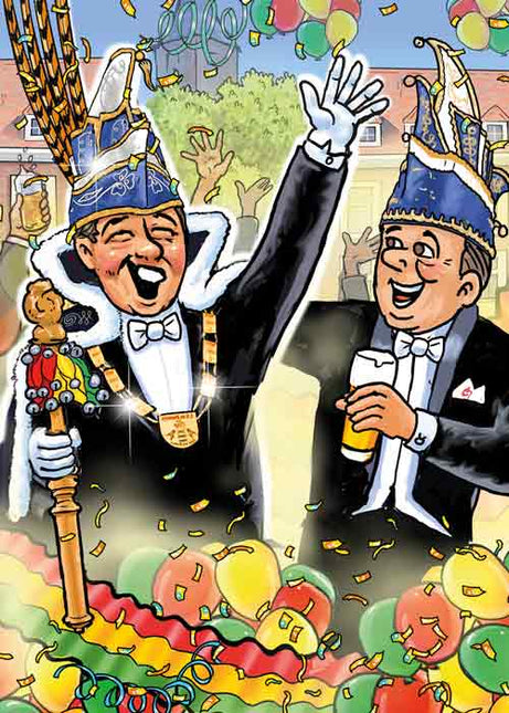 Artige Wenskaart Carnaval Prins