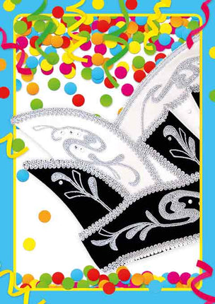 Artige Wenskaart Carnaval Prinsensteek