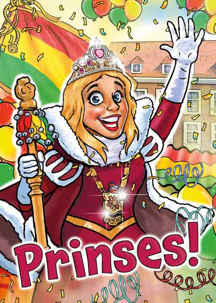 Artige Wenskaart Carnaval Prinses
