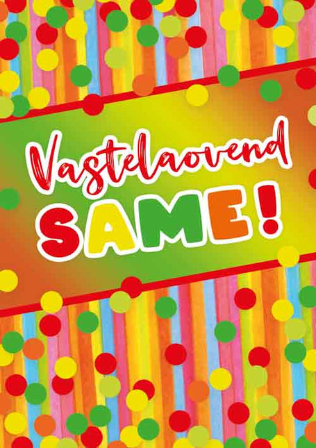 Artige Wenskaart Carnaval Vastelaovend Same!