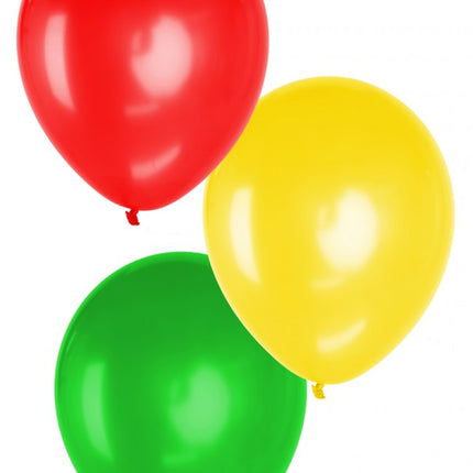 Balloonia Deco mini ballonnen rood geel groen