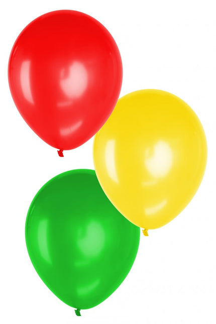Balloonia Deco mini ballonnen rood geel groen