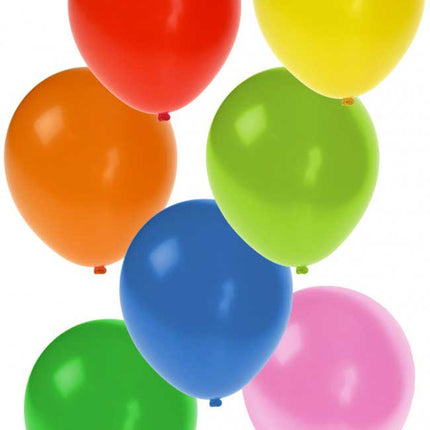 Balloonia Latex ballon assorti kleuren 30 cm 100 stuks