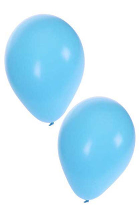 Balloonia Latex ballon baby blauw 25 cm 50 stuks