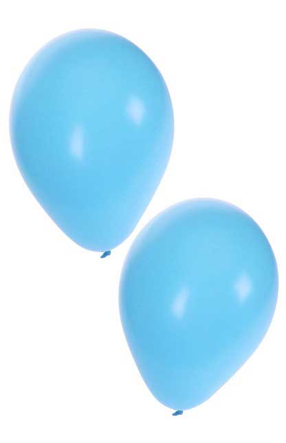 Balloonia Latex ballon baby blauw 25 cm 50 stuks