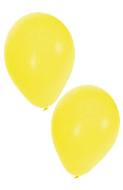 Balloonia Latex ballon geel 25 cm 50 stuks