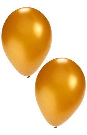 Balloonia Latex ballon goud 27 cm 50 stuks