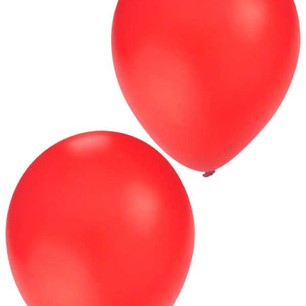 Balloonia Latex ballon rood 25 cm 50 stuks