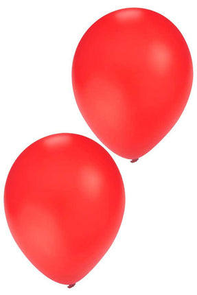 Balloonia Latex ballon rood 25 cm 50 stuks