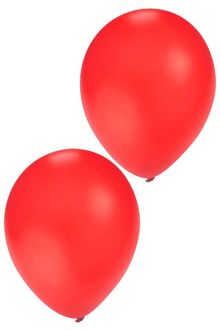 Balloonia Latex ballon rood 25 cm 50 stuks