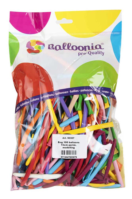 Balloonia Modelleerballon 15 cm 100 stuks