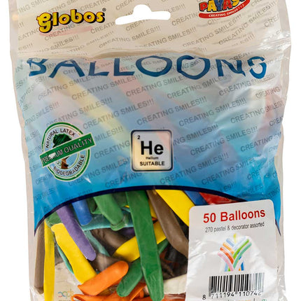 Balloonia Modelleerballonnen Assorti 50 Stuks