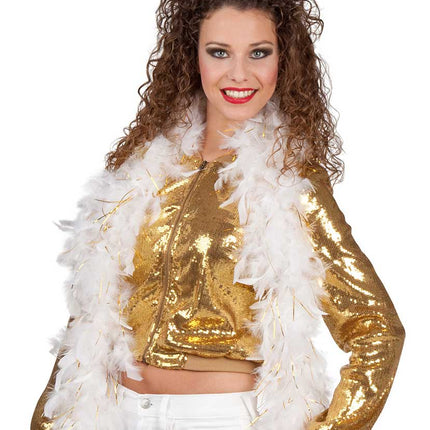 Boland Boa 50 gram Glamour Wit - Goud