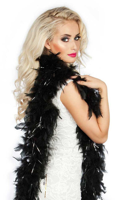 Boland Boa 50 gram Glamour Zwart - Zilver