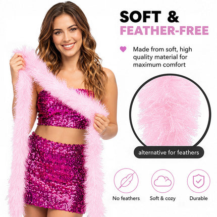 Boland Boa Flair Licht Roze 60 gram – 180 cm