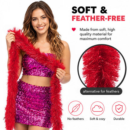 Boland Boa Flair Rood 60 gram – 180 cm