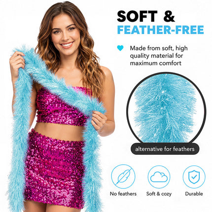 Boland Boa Flair Turquoise 60 gram – 180 cm