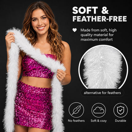 Boland Boa Flair Wit 60 gram – 180 cm