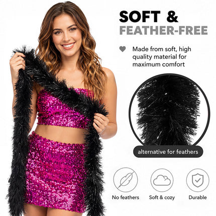 Boland Boa Flair Zwart 60 gram – 180 cm