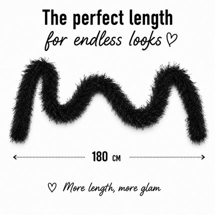 Boland Boa Flair Zwart 60 gram – 180 cm