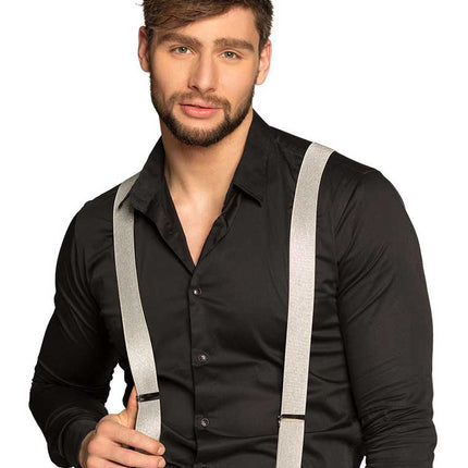 Boland Bretels Basic Zilver