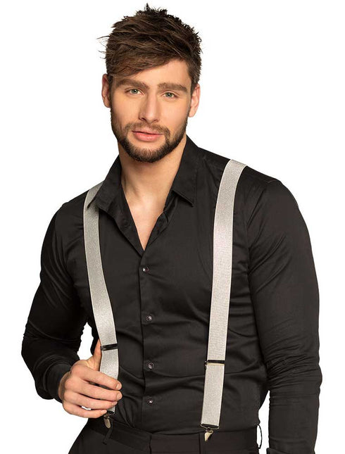 Boland Bretels Basic Zilver