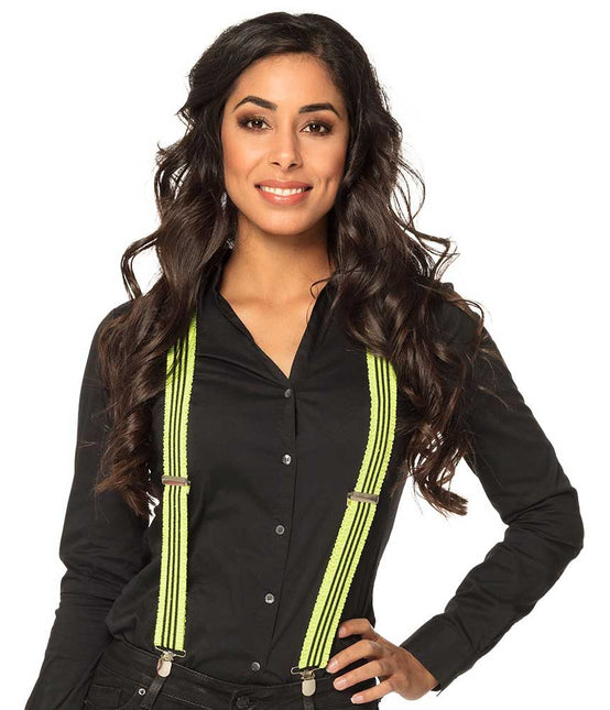 Boland Bretels Ruches Neon Geel