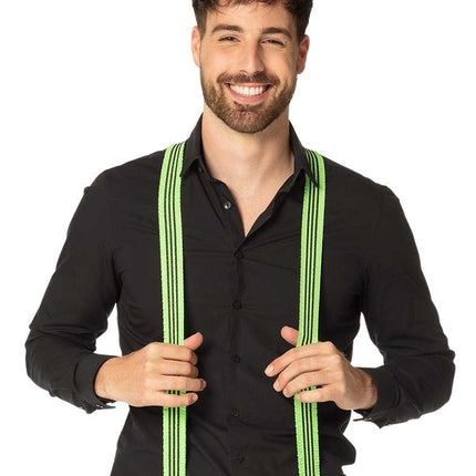 Boland Bretels Ruches Neon Groen