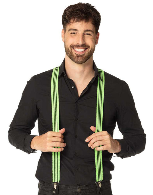 Boland Bretels Ruches Neon Groen