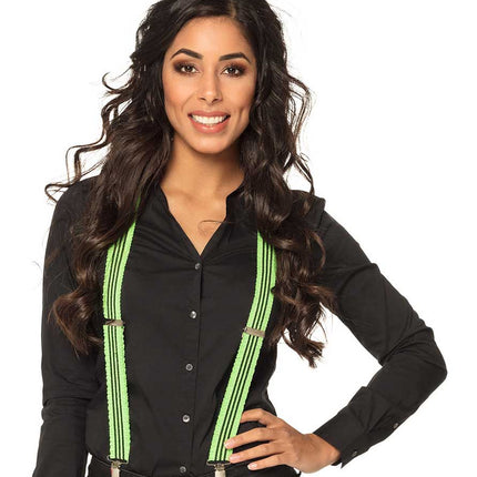 Boland Bretels Ruches Neon Groen