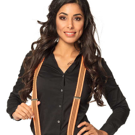 Boland Bretels Ruches Neon Oranje