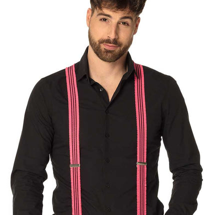 Boland Bretels Ruches Neon Roze