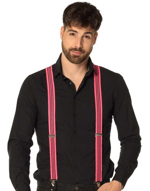 Boland Bretels Ruches Neon Roze