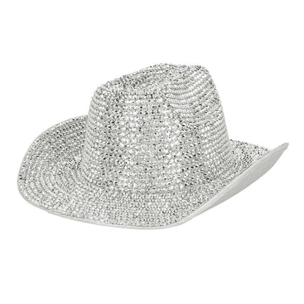 Boland Cowboy hoed festival zilver