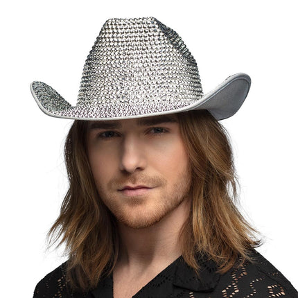 Boland Cowboy hoed festival zilver