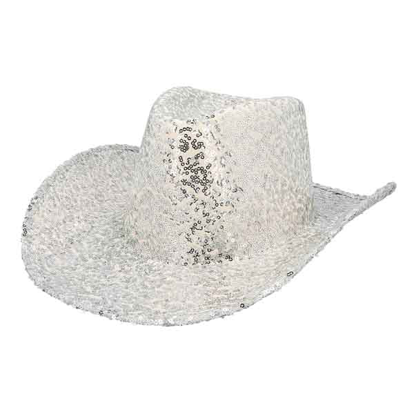 Boland Cowboy Hoed Rodeo Party Zilver