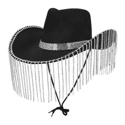 Boland Cowboy Hoed Showgirl zwart