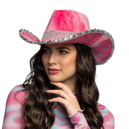 Boland Cowboyhoed Darling Roze/Oranje – Maat 59