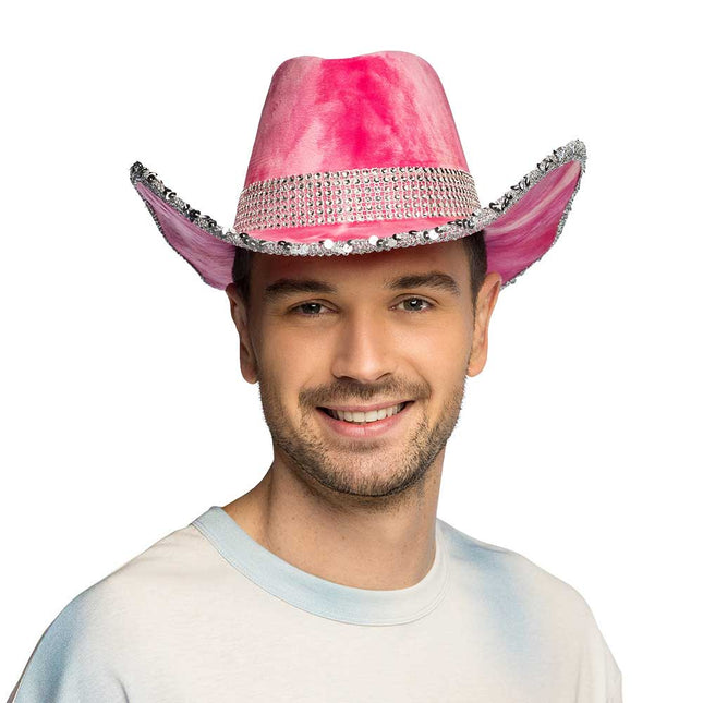 Boland Cowboyhoed Darling Roze/Oranje – Maat 59