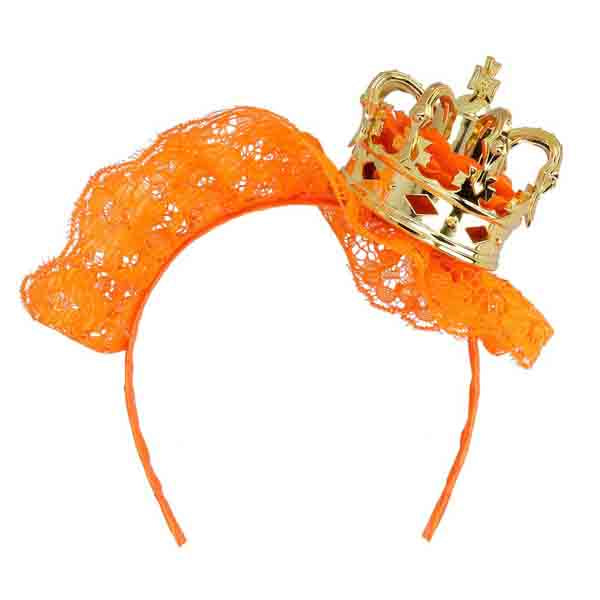 Boland Diadeem Oranje Koningin