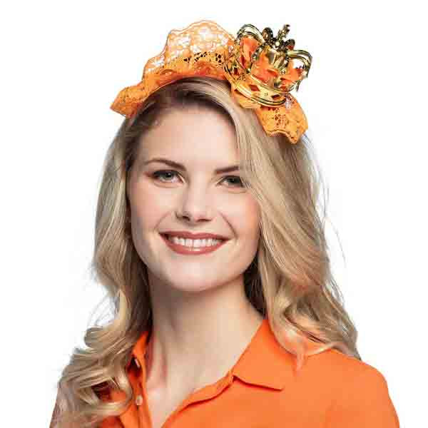 Boland Diadeem Oranje Koningin