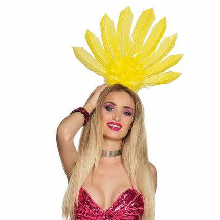 Boland Diadeem Samba Neon Geel