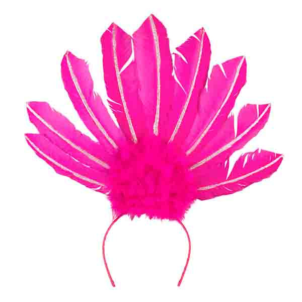 Boland Diadeem Samba Neon Roze