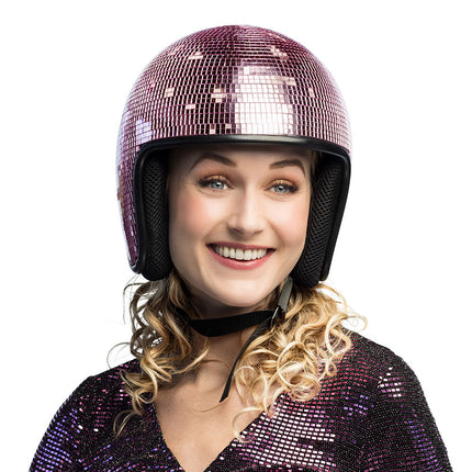 Boland Disco helm roze
