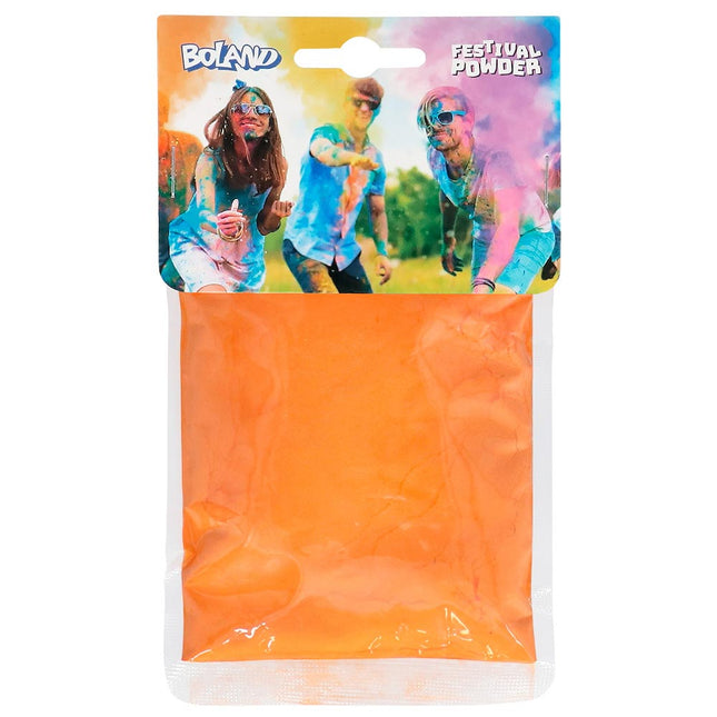Boland Festival Holi Kleurpoeder Oranje 70 gram