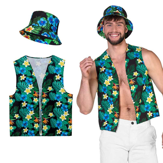 Boland Festivalset Club Tropicana Vest en Hoedje