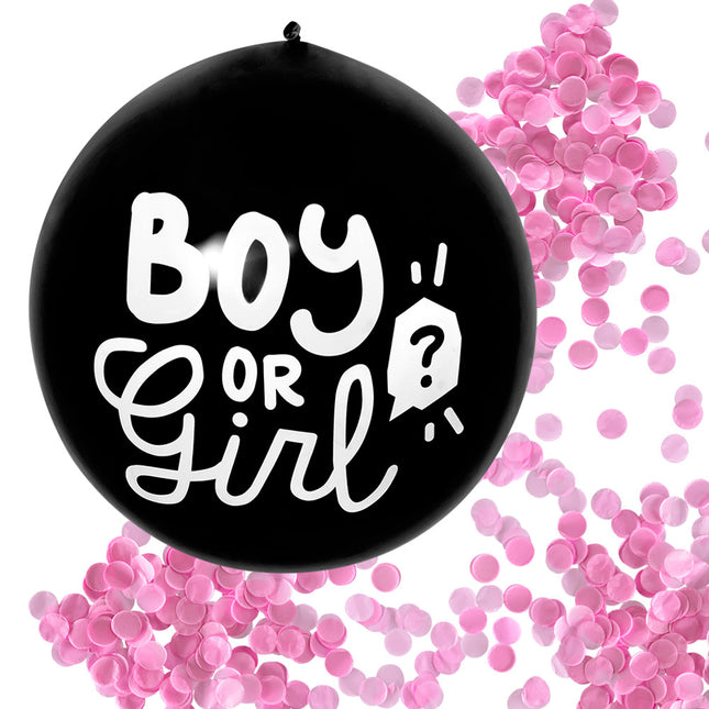 Boland Gender reveal confettiballon roze vulling