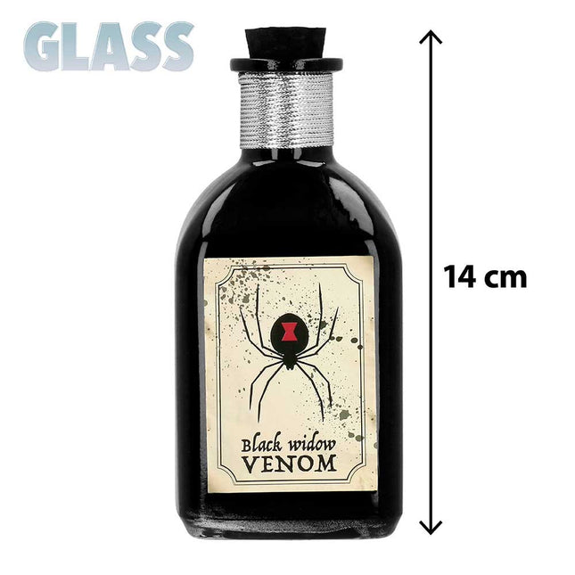 Boland Glazen Flesje Black Widow Venom – 14 cm