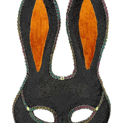 Boland Halfmasker Mystery Bunny Zwart